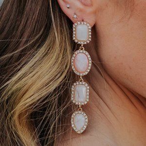 Untamed Petals Hailey Blush Crystal Drops